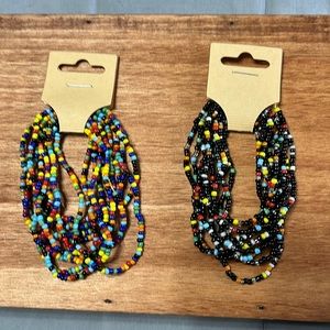 Boho handmade bracelet stretch long rice bead (2)